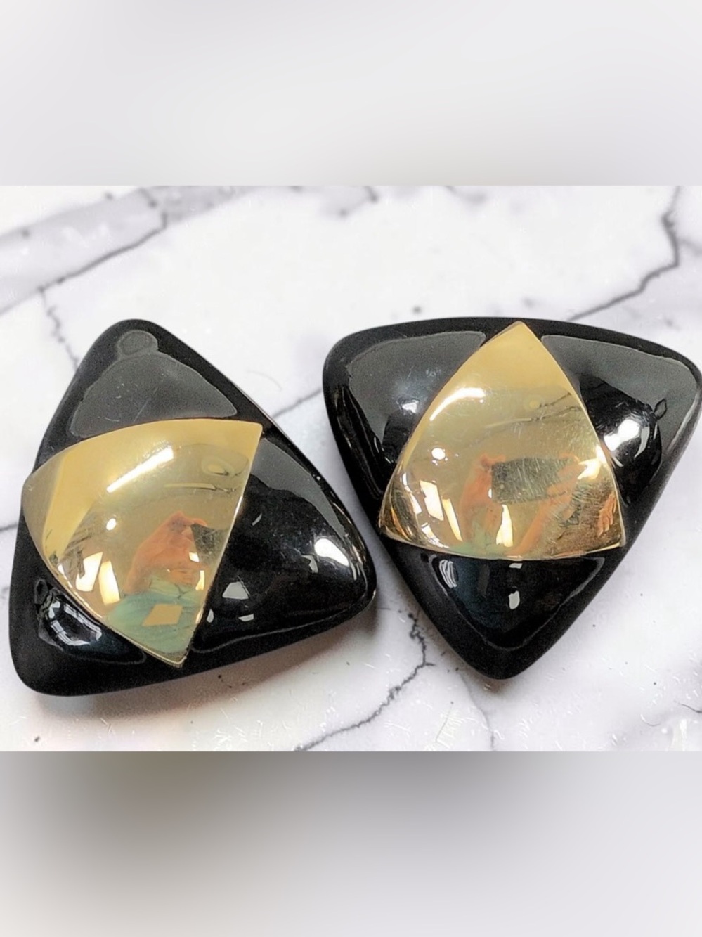 Vintage St. John Clip On Earrings - Picture 4 of 7